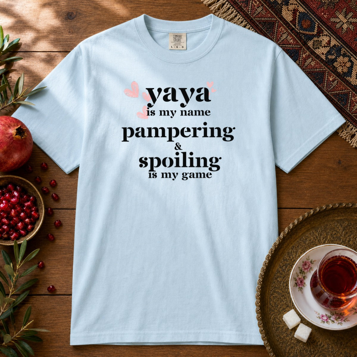 Yaya is my name Premium Tee - Chambray