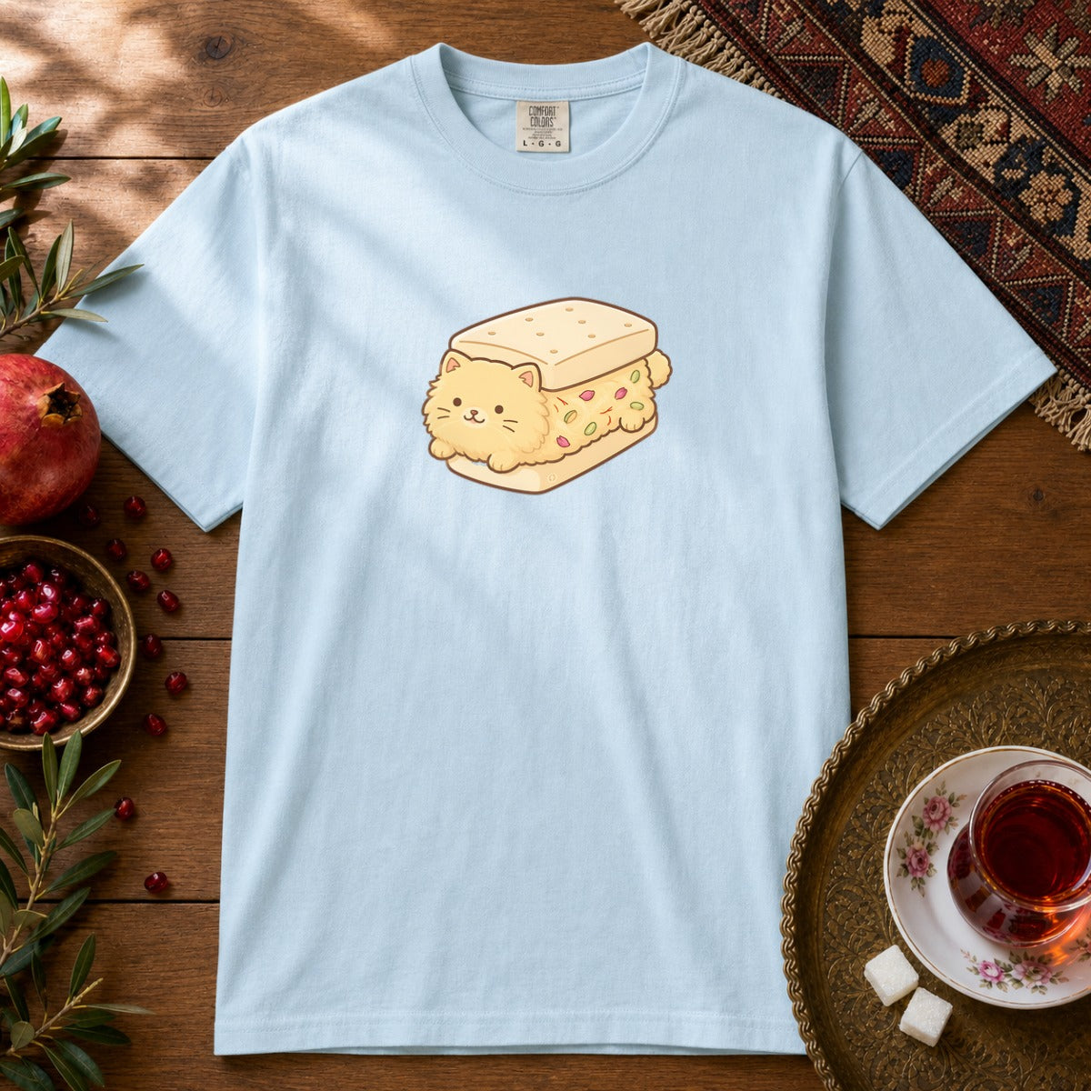 Persian Ice Cream Sonnati Premium Tee - Chambray