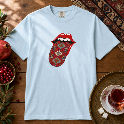 Hot Lips Premium Tee - Chambray