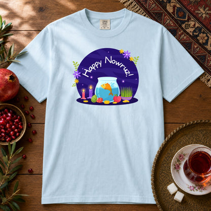 Haft-Seen Nowruz Premium Tee - Chambray