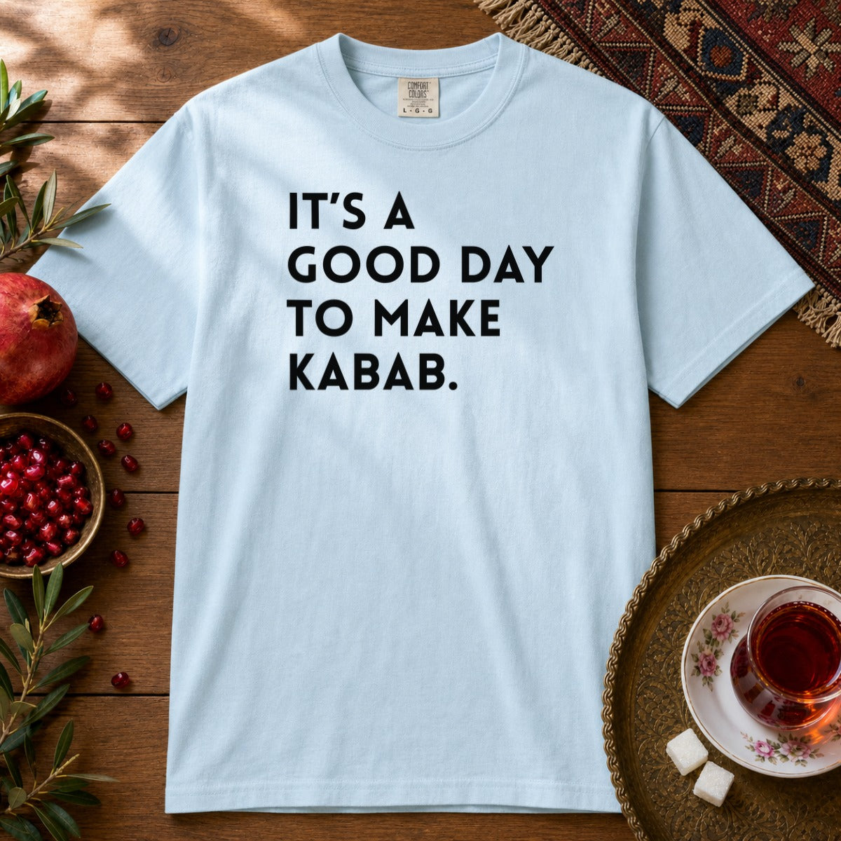 It's a good day to make Kabab. Premium Tee - Chambray