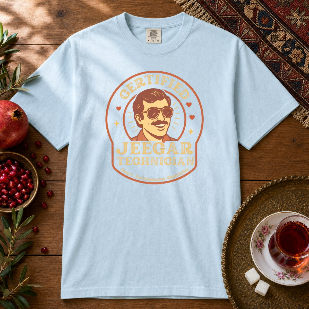 Certified Jeegar Technician Premium Tee - Chambray