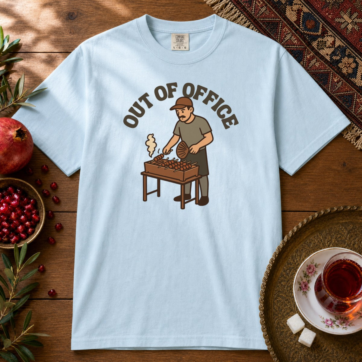 Out of Office Premium Tee - Chambray