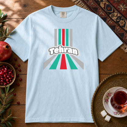 Retro Tehran Premium Tee - Chambray