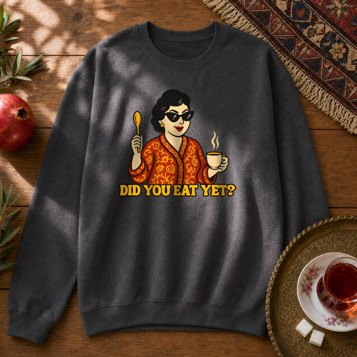 Did you eat yet? 1 Sweatshirt - Dark Heather