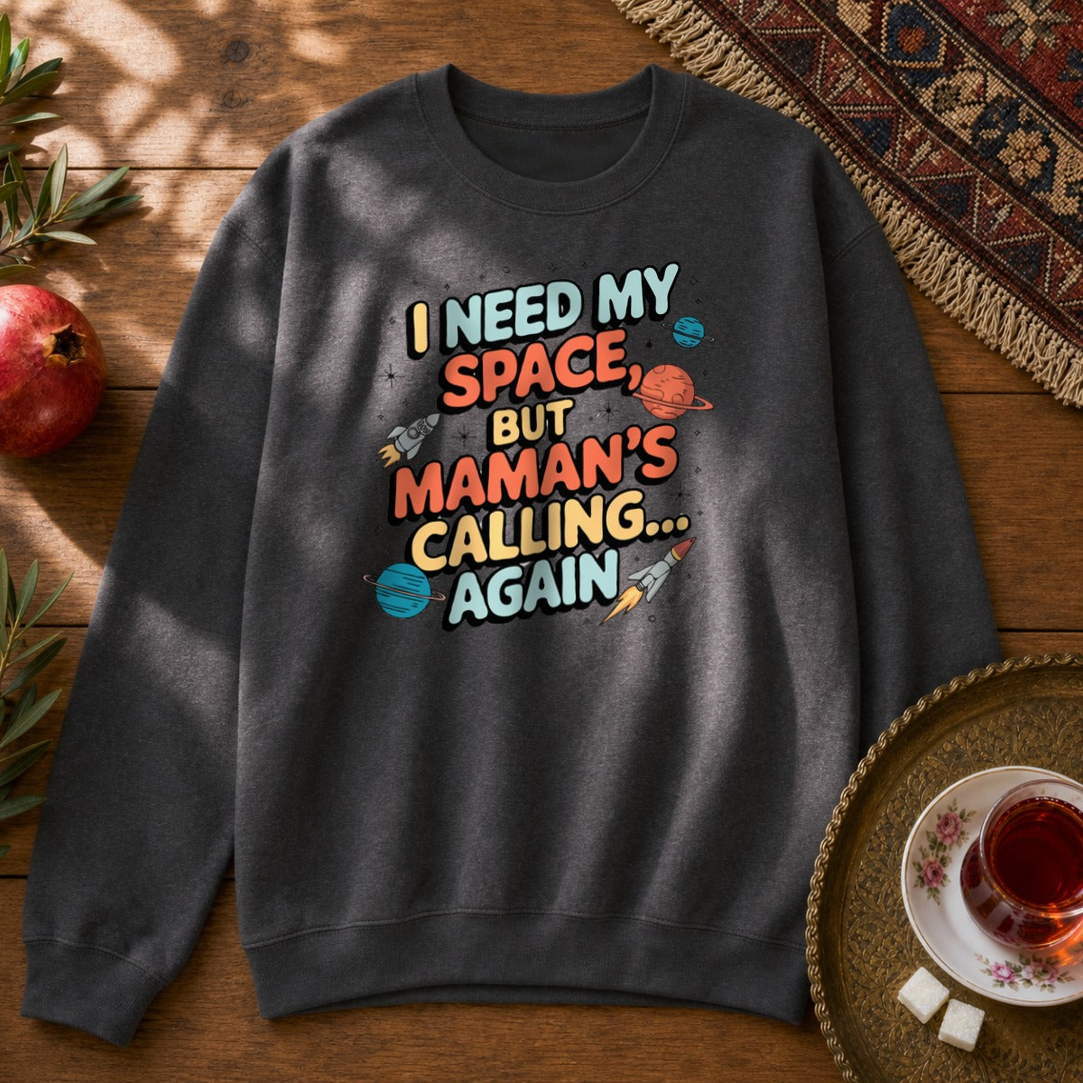 I Need My Space Sweatshirt - Dark Heather