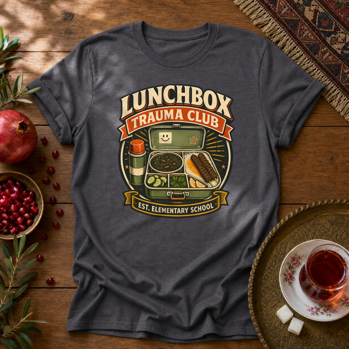 Lunchbox Trauma Club Unisex T-Shirt - Dark Heather