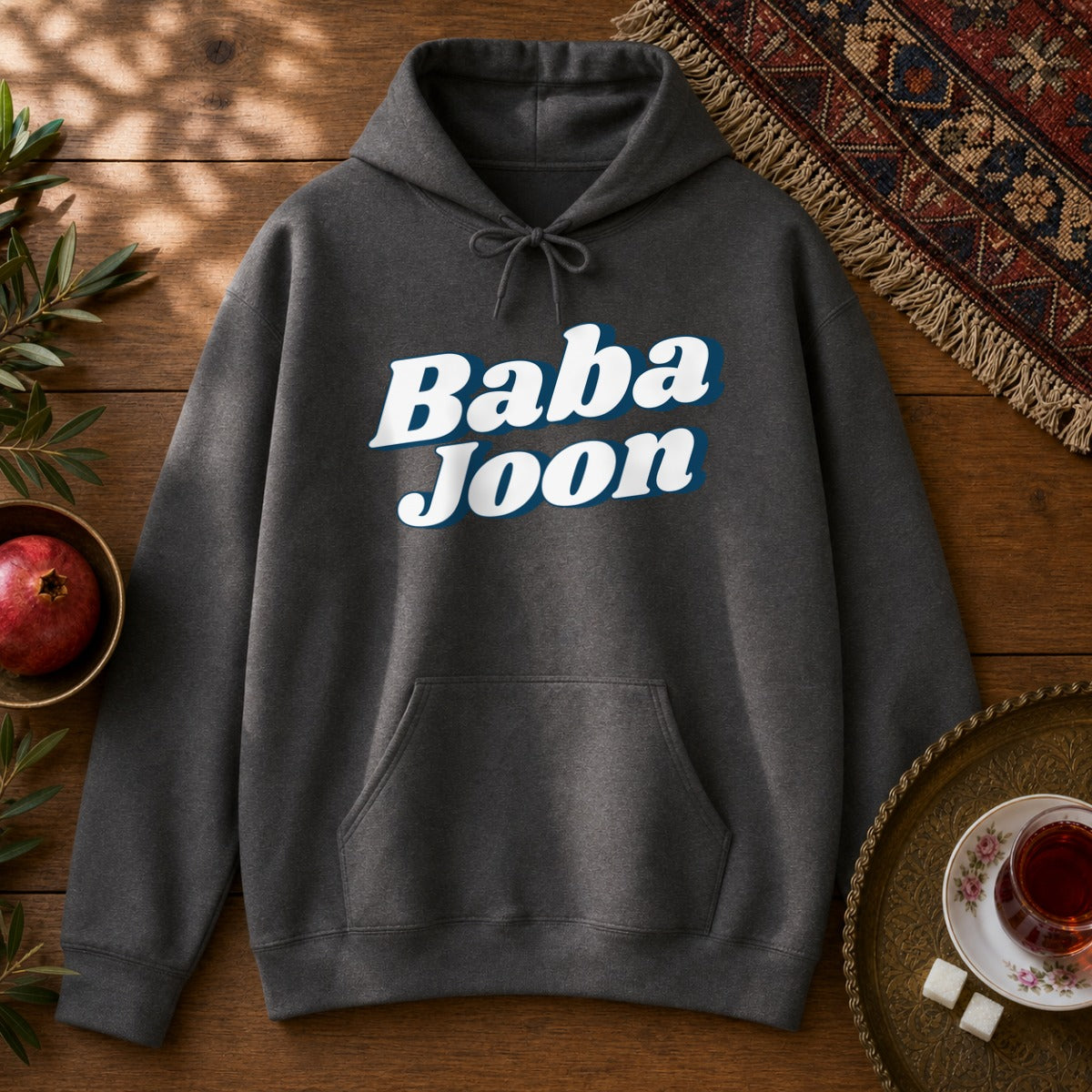 Baba Joon Hoodie - Dark Heather