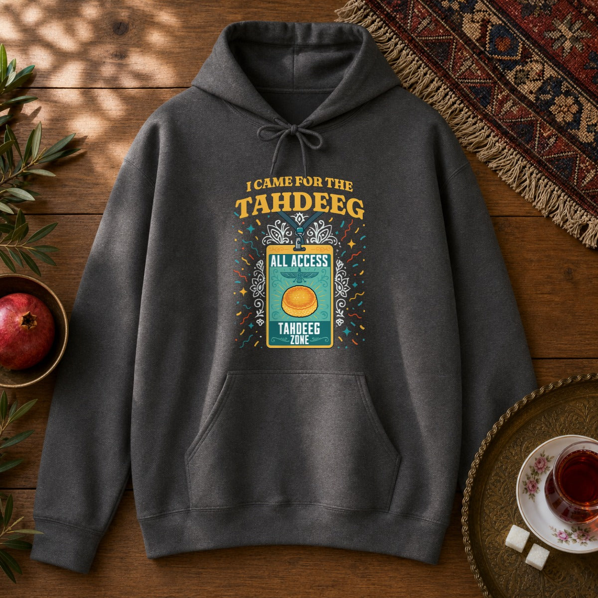 Tahdeeg VIP Hoodie - Dark Heather