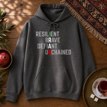 Iran Unchained Hoodie - Dark Heather