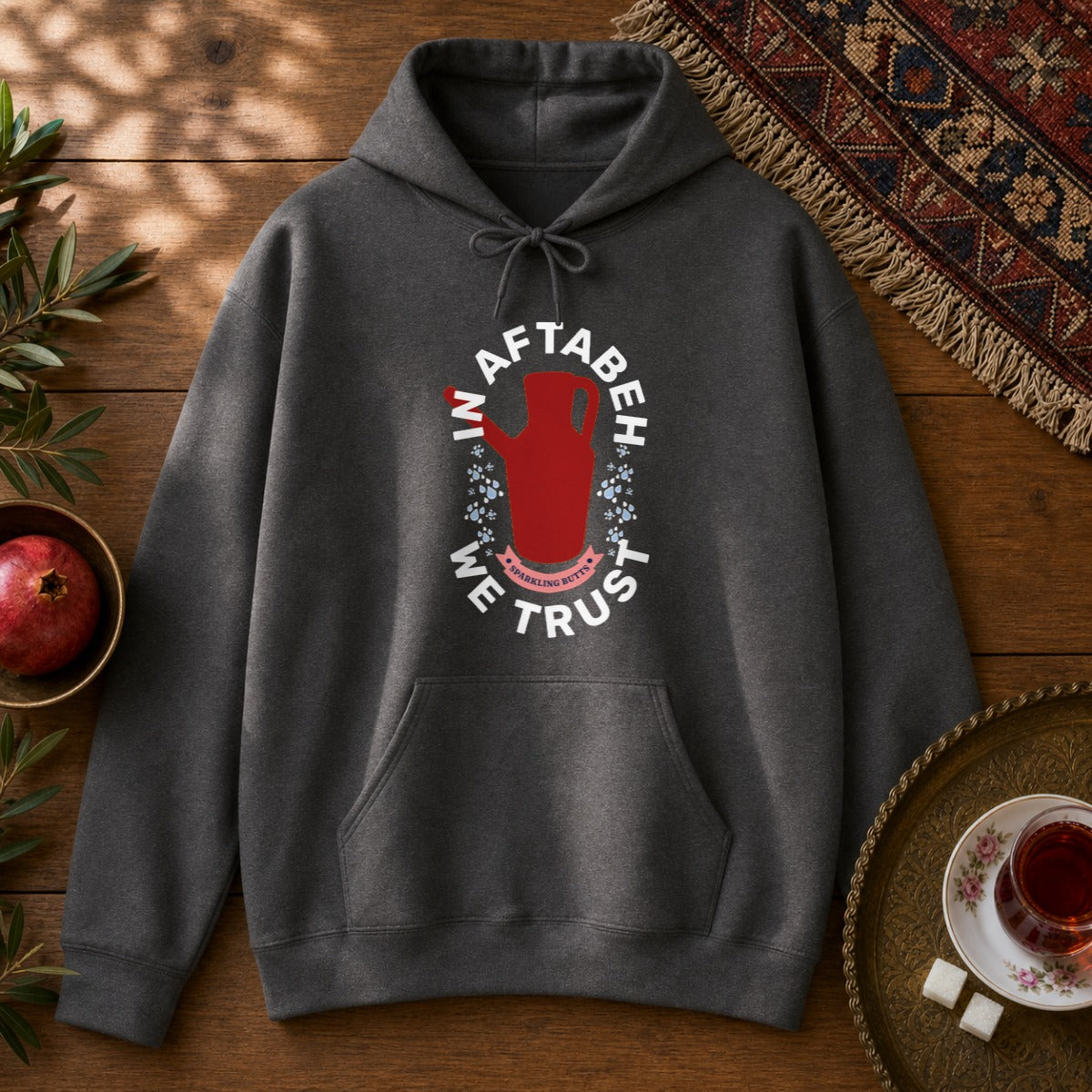 In Aftabeh We Trust Hoodie - Dark Heather