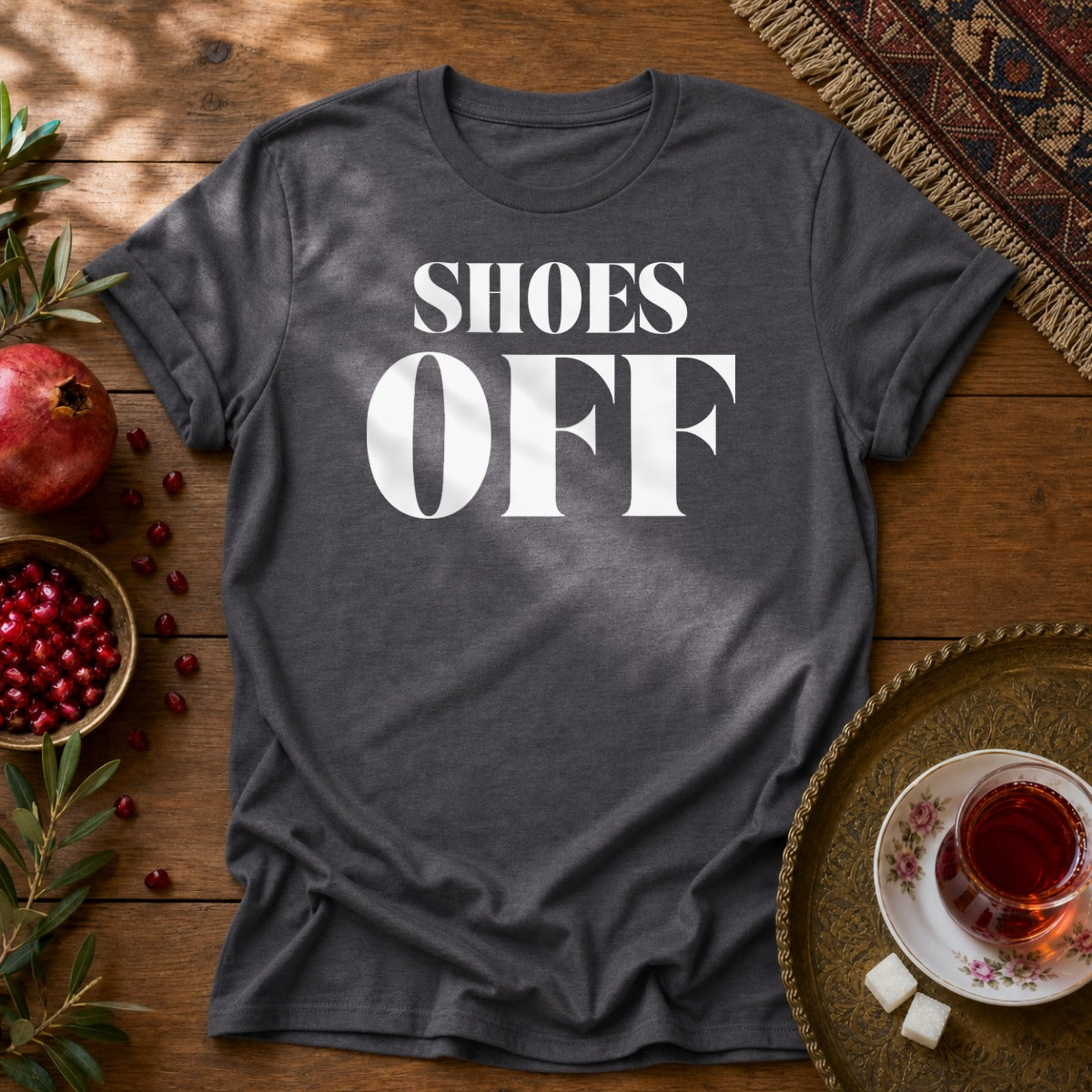 Shoes Off Unisex T-Shirt - Dark Heather