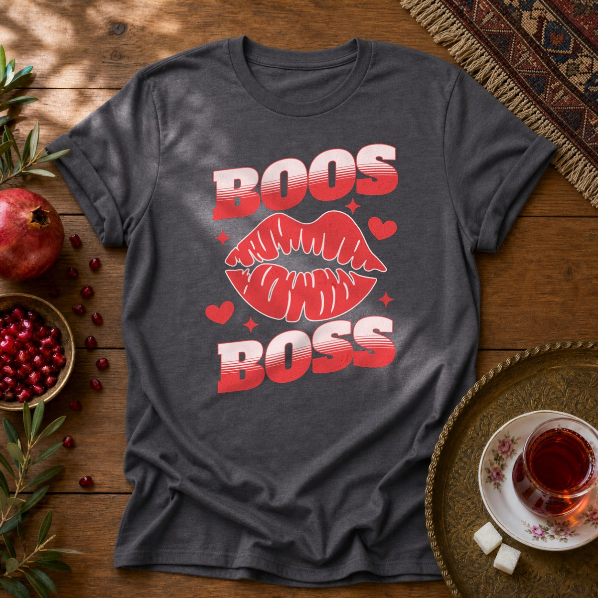 Boos Boss Unisex T-Shirt - Dark Heather