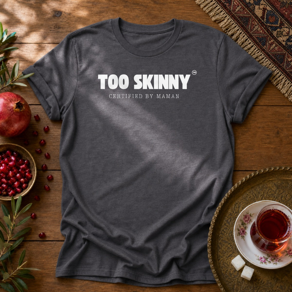 Too Skinny Unisex T-Shirt - Dark Heather