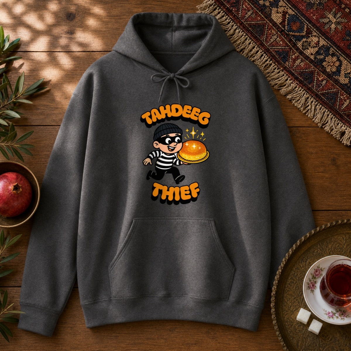 Tahdeeg Thief Hoodie - Dark Heather