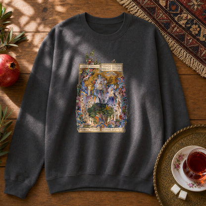 Court of Keyumars - Shahnameh Sweatshirt - Dark Heather