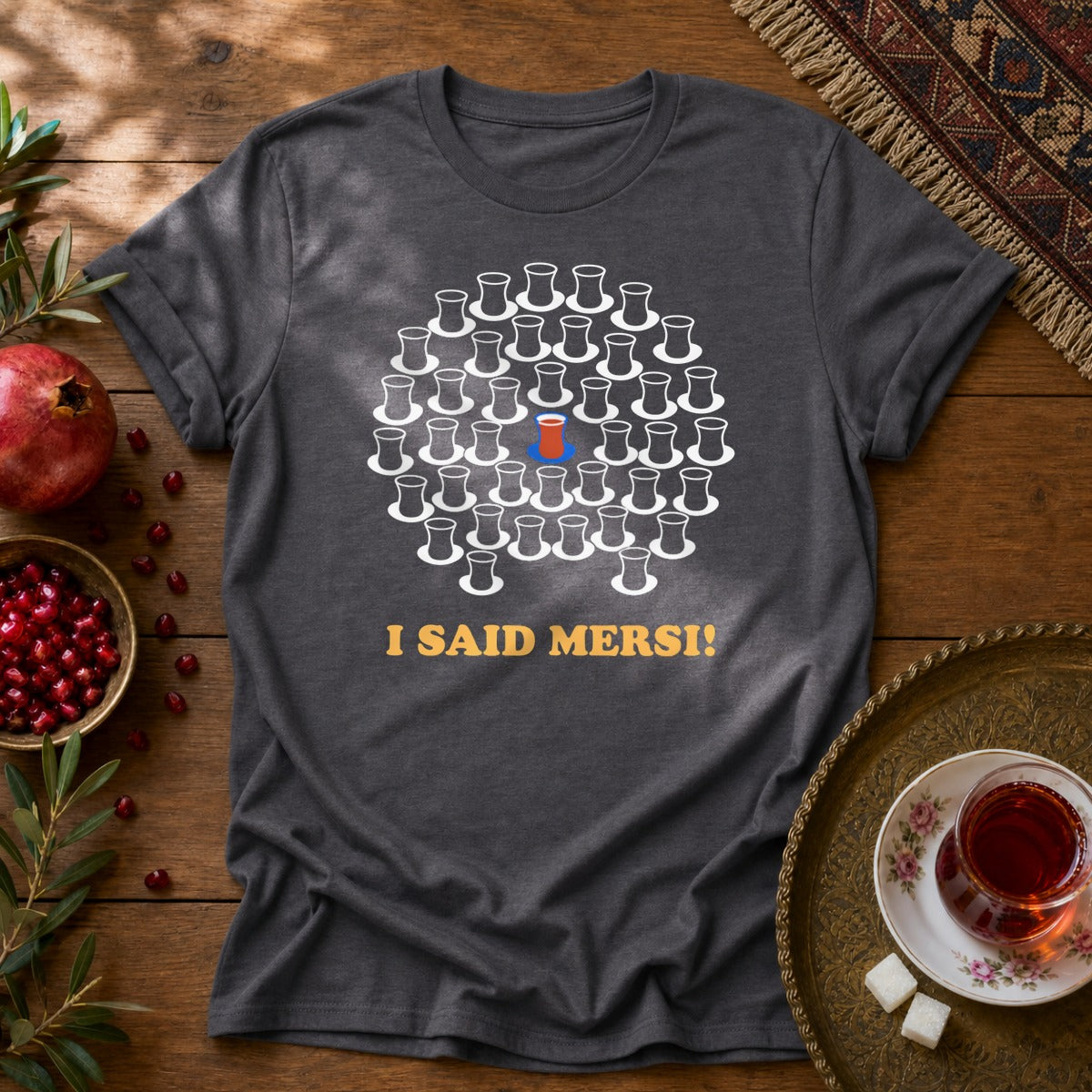 I Said Mersi Unisex T-Shirt - Dark Heather