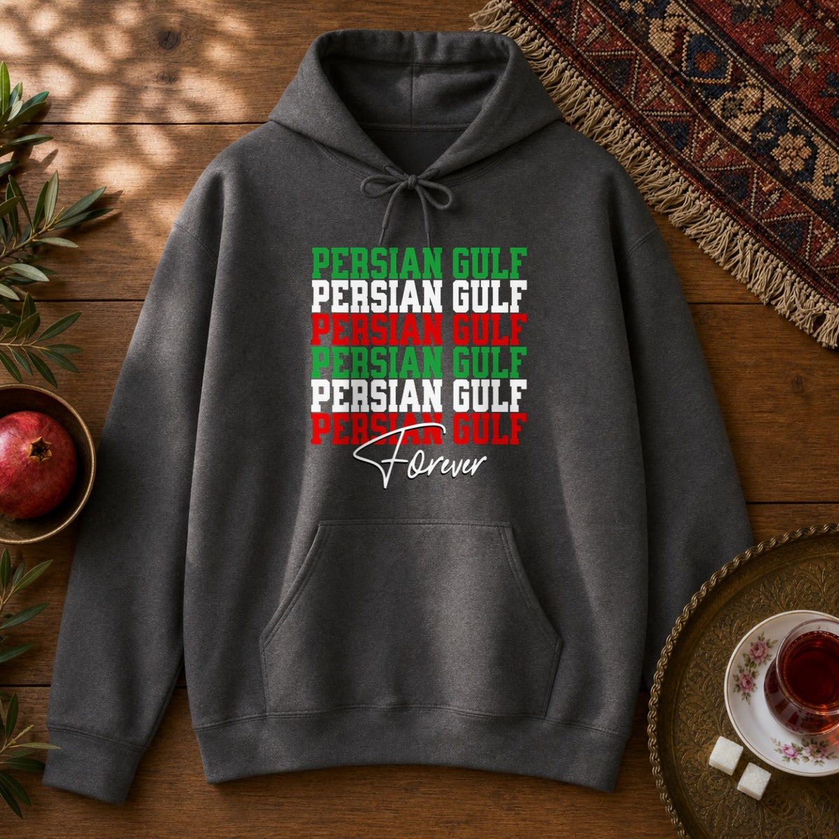 Persian Gulf, Forever Hoodie - Dark Heather