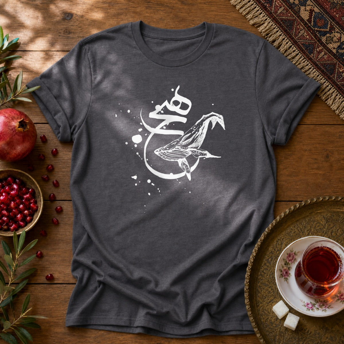 Heech Whale Unisex T-Shirt - Dark Heather