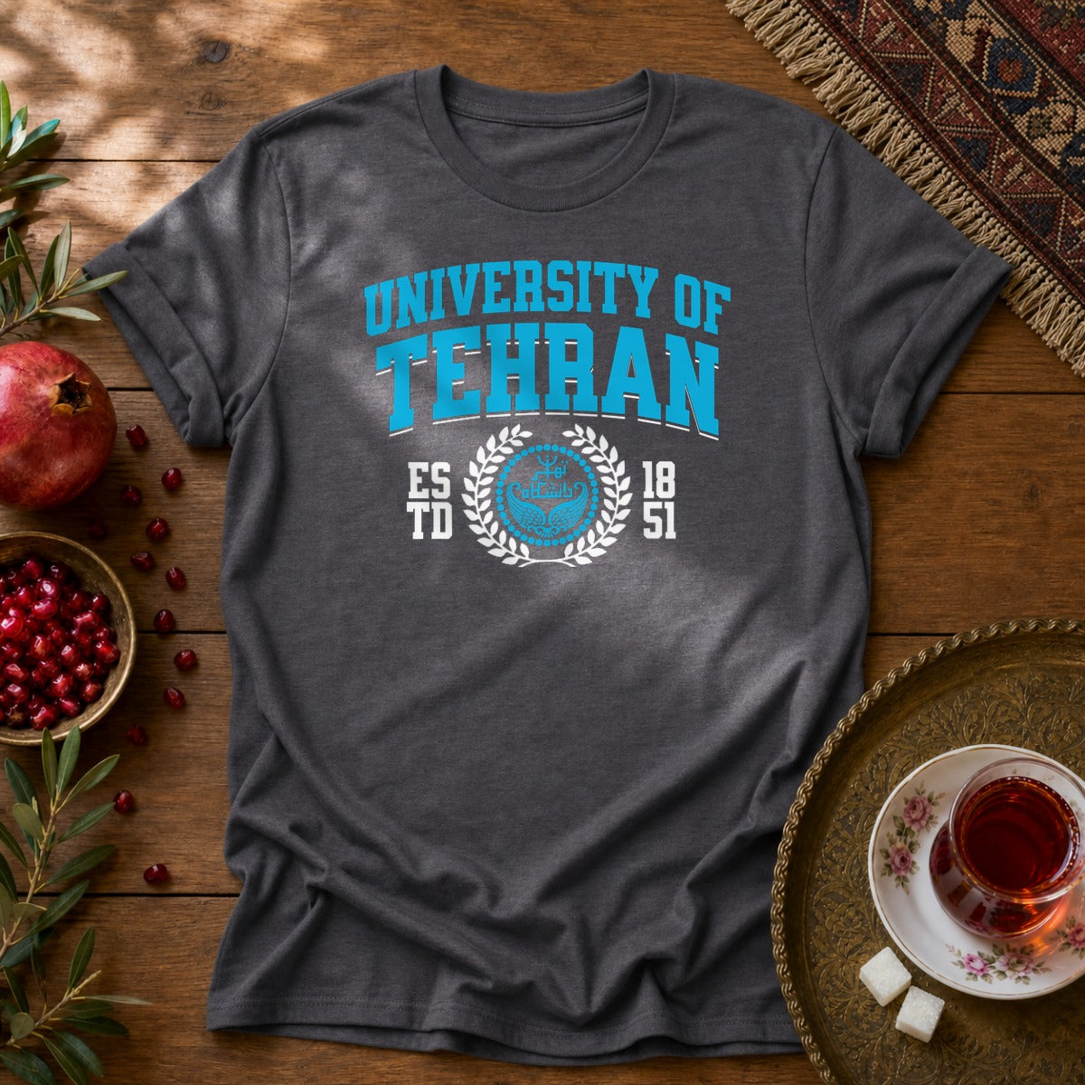 University of Tehran Unisex T-Shirt - Dark Heather