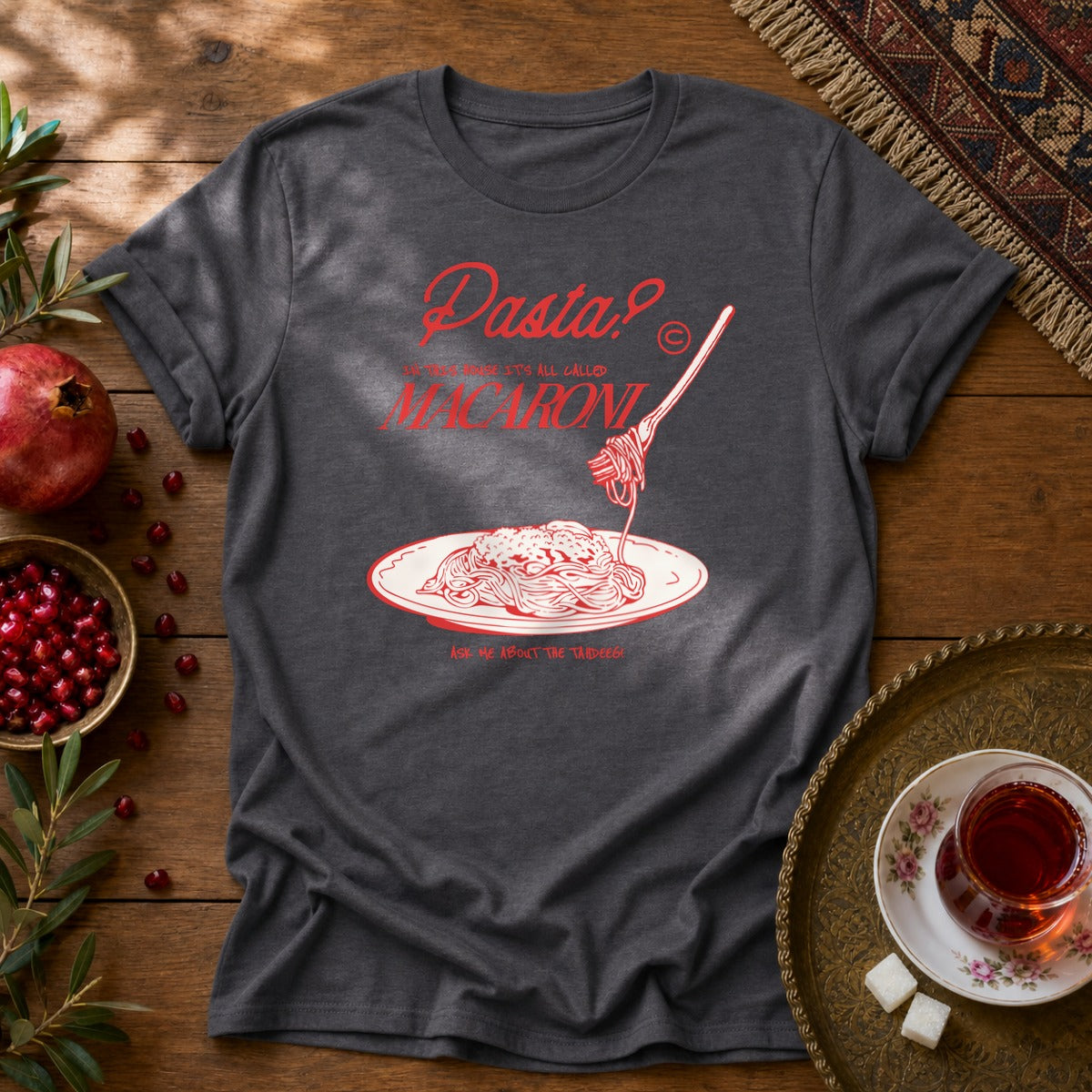 It's All Macaroni Unisex T-Shirt - Dark Heather