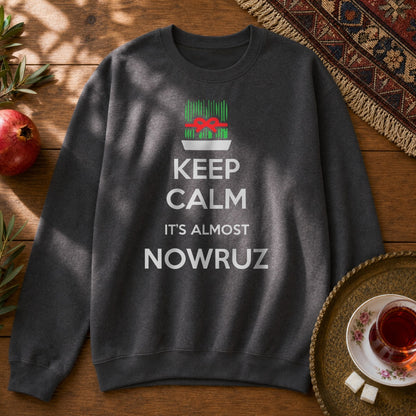 It's Almost Nowruz Sweatshirt - Dark Heather