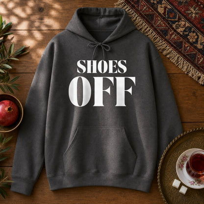Shoes Off Hoodie - Dark Heather