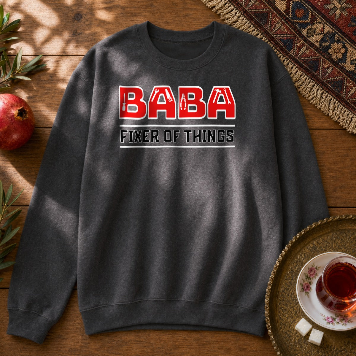 Fixer Baba Sweatshirt - Dark Heather