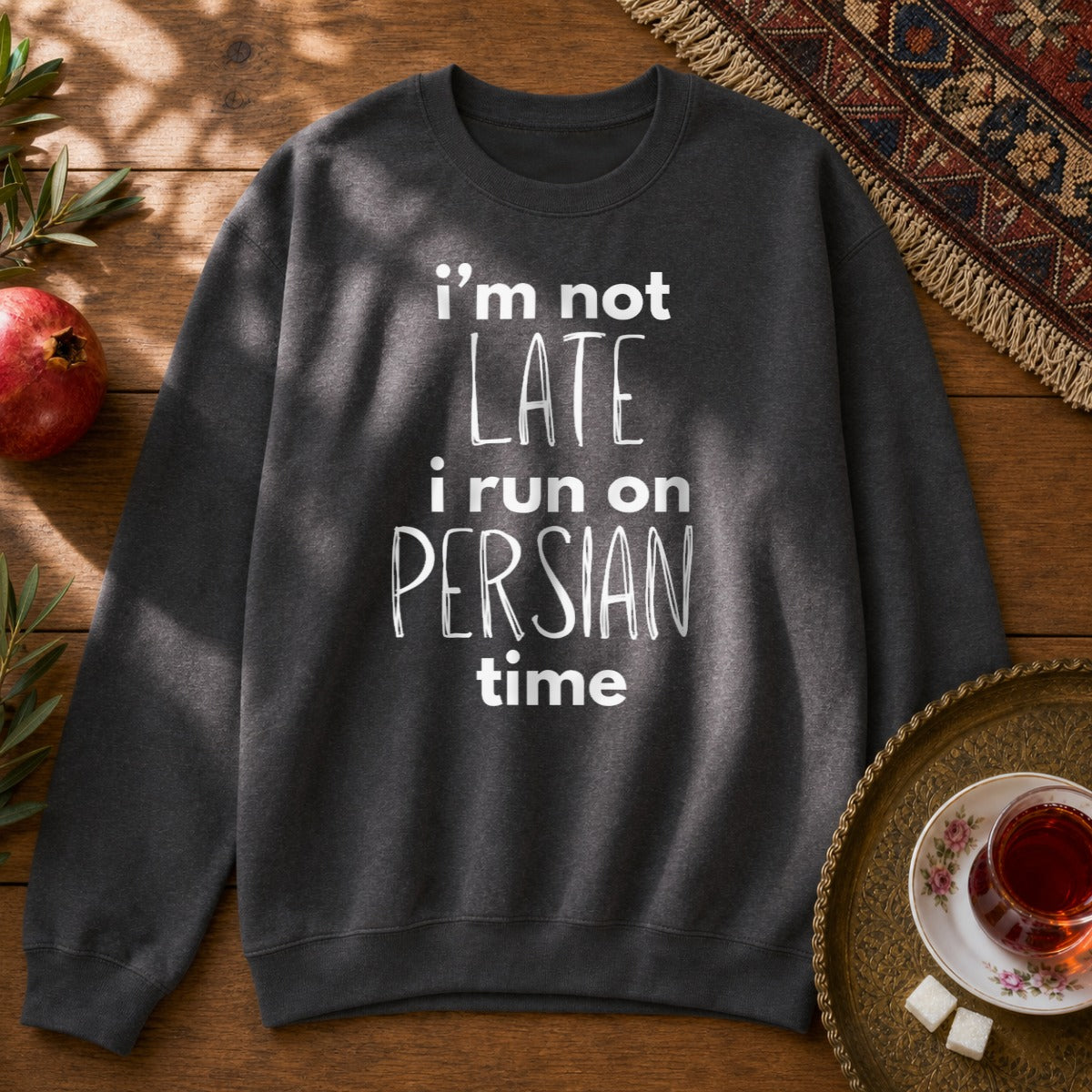 Persian Time Sweatshirt - Dark Heather