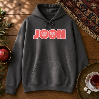 Joon Floral Hoodie - Dark Heather