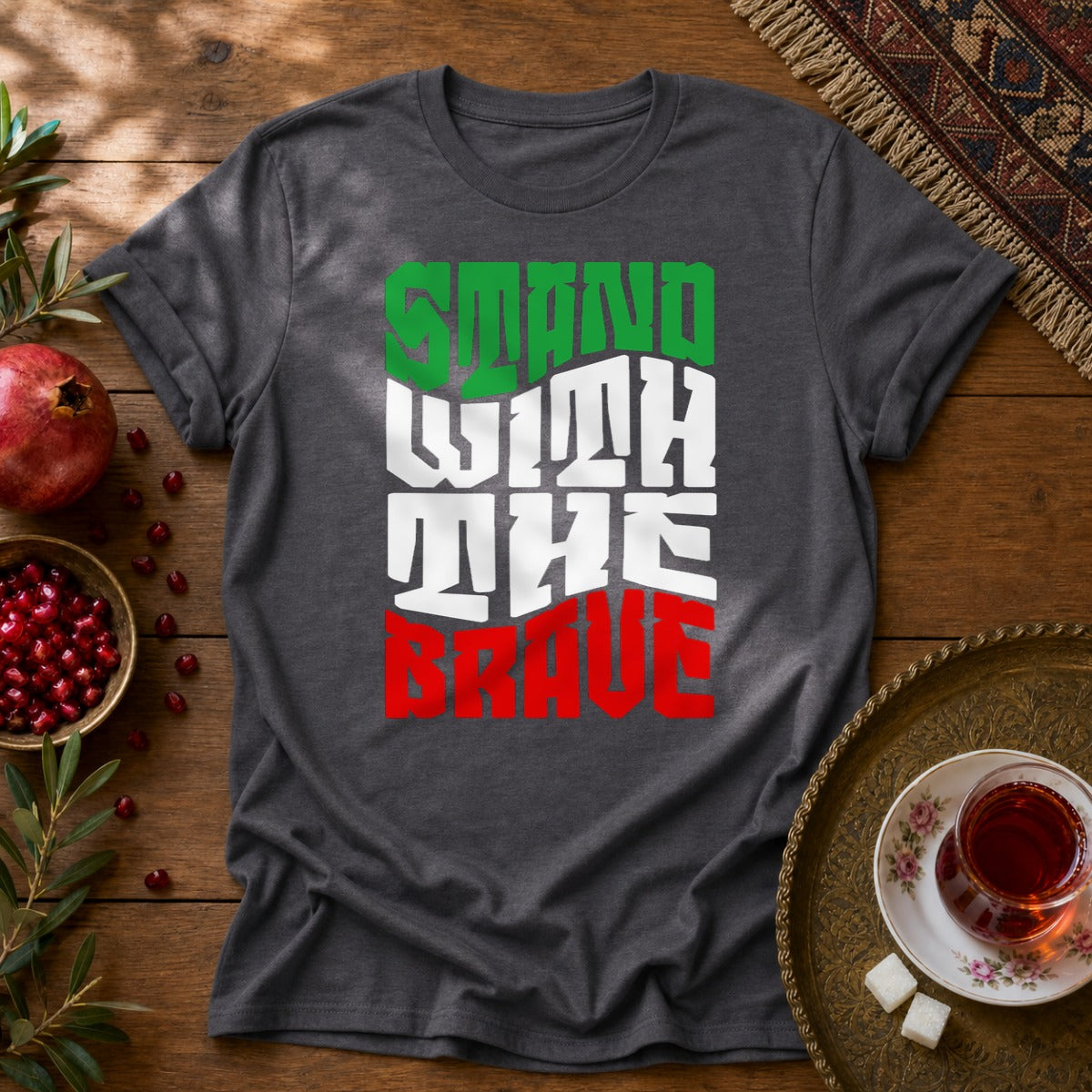 Stand with the Brave Unisex T-Shirt - Dark Heather