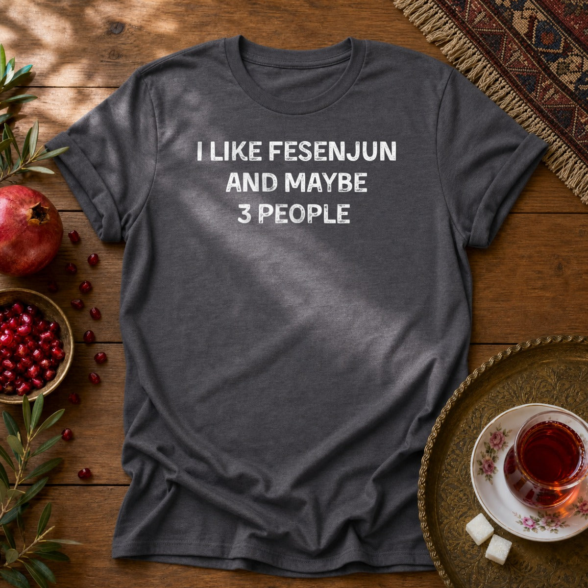 I Like Fesenjun Unisex T-Shirt - Dark Heather