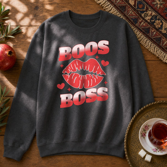 Boos Boss Sweatshirt - Dark Heather