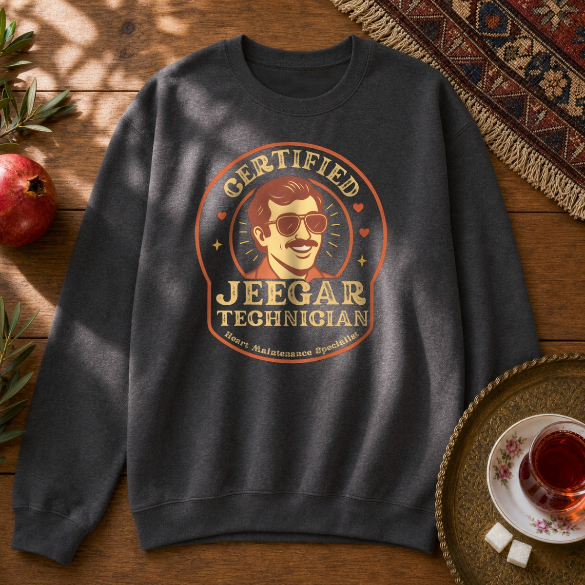 Certified Jeegar Technician Sweatshirt - Dark Heather