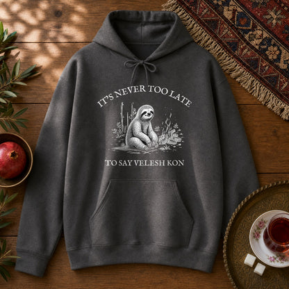 Velesh Kon Sloth Hoodie - Dark Heather