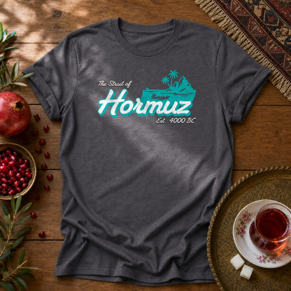 Strait of Hormuz Scene Unisex T-Shirt - Dark Heather