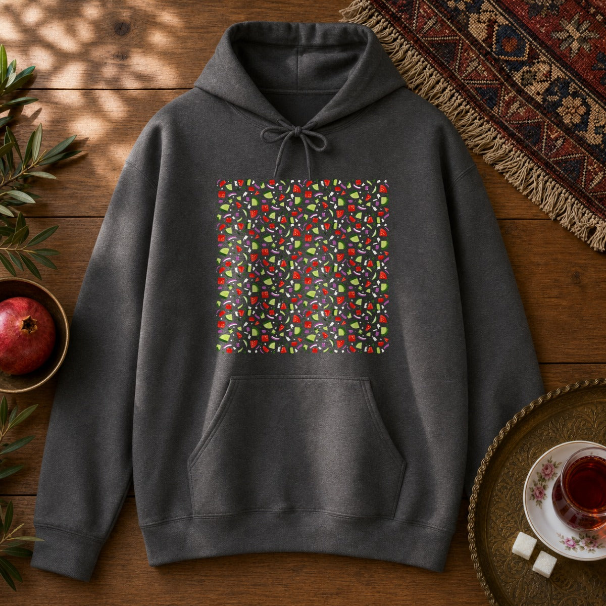 Salad Shirazi Hoodie - Dark Heather