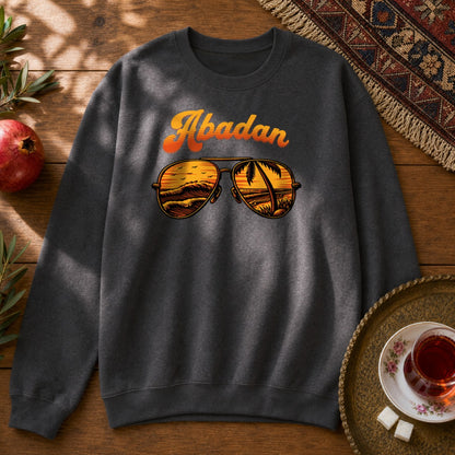 Abadan Sunglasses Sweatshirt - Dark Heather