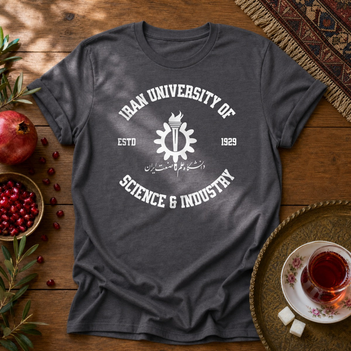 Iran University of Science and Technology Unisex T-Shirt - Dark Heather