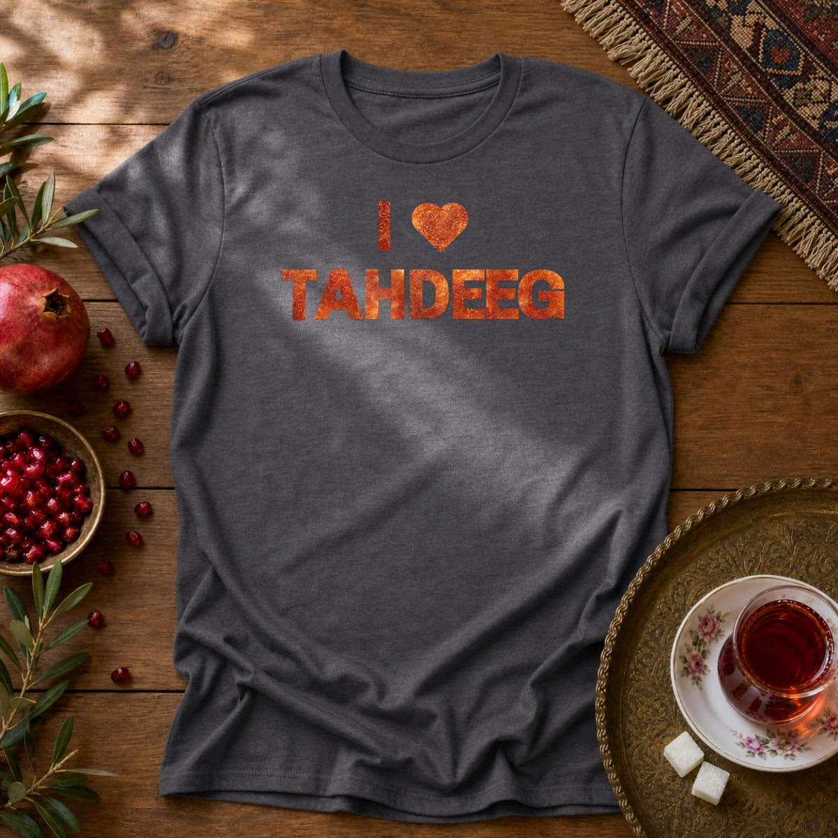 I Love Tahdeeg Unisex T-Shirt - Dark Heather