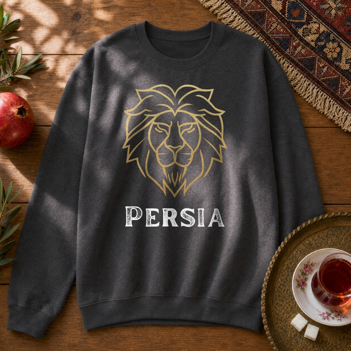 Golden Lion Persia Sweatshirt - Dark Heather