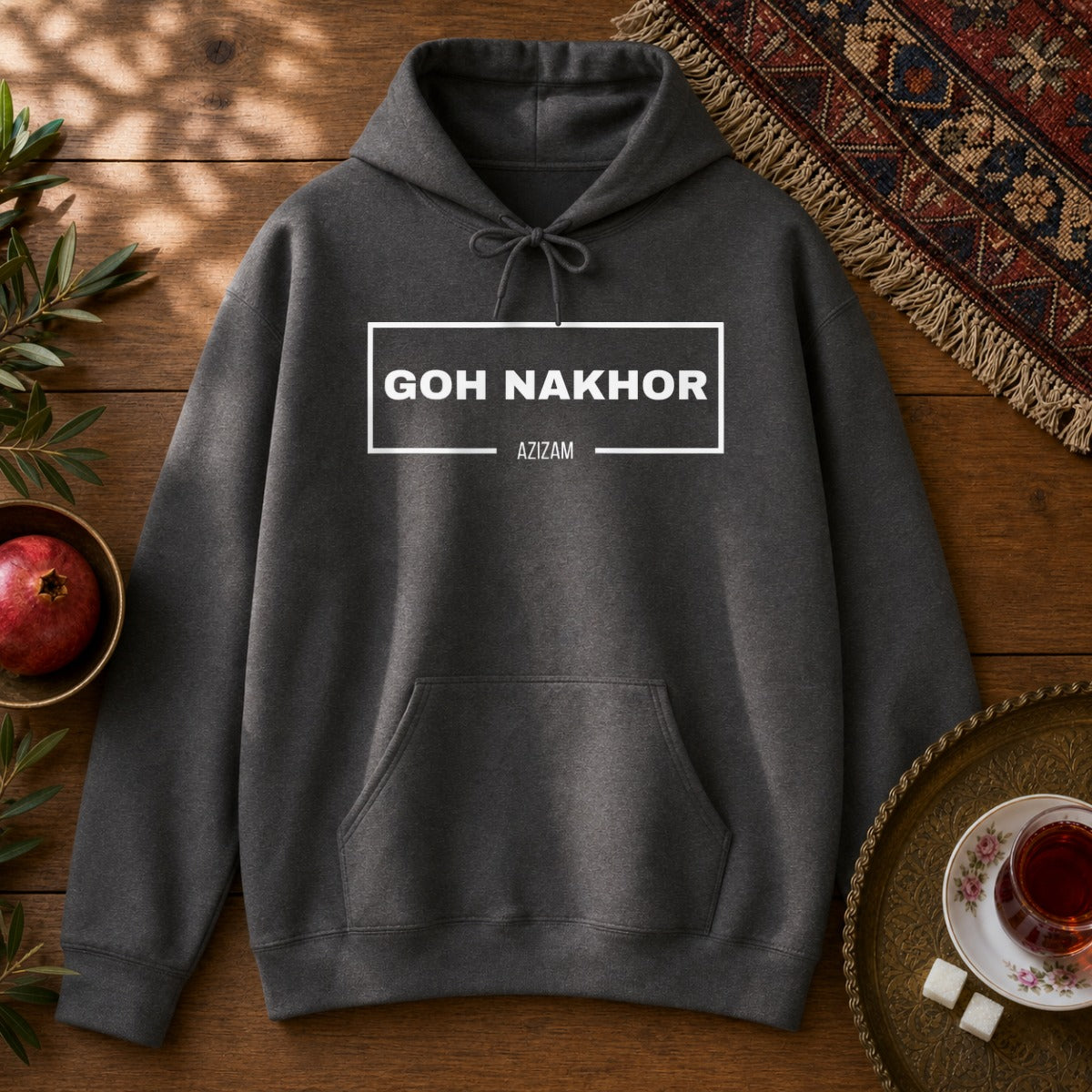Goh Nakhor Hoodie - Dark Heather