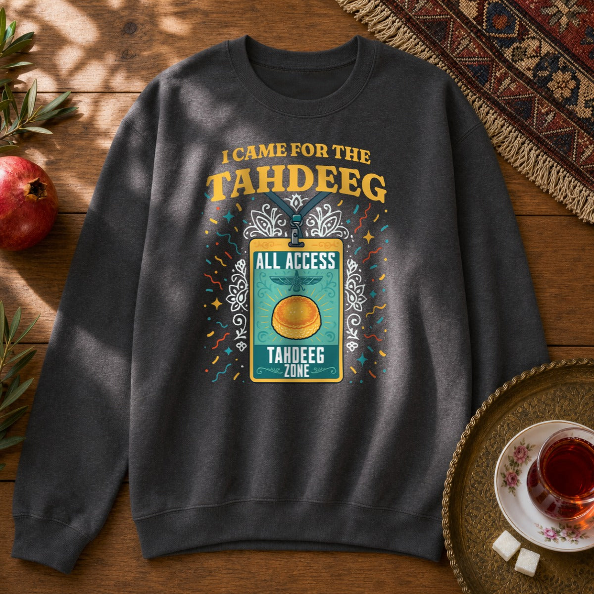 Tahdeeg VIP Sweatshirt - Dark Heather
