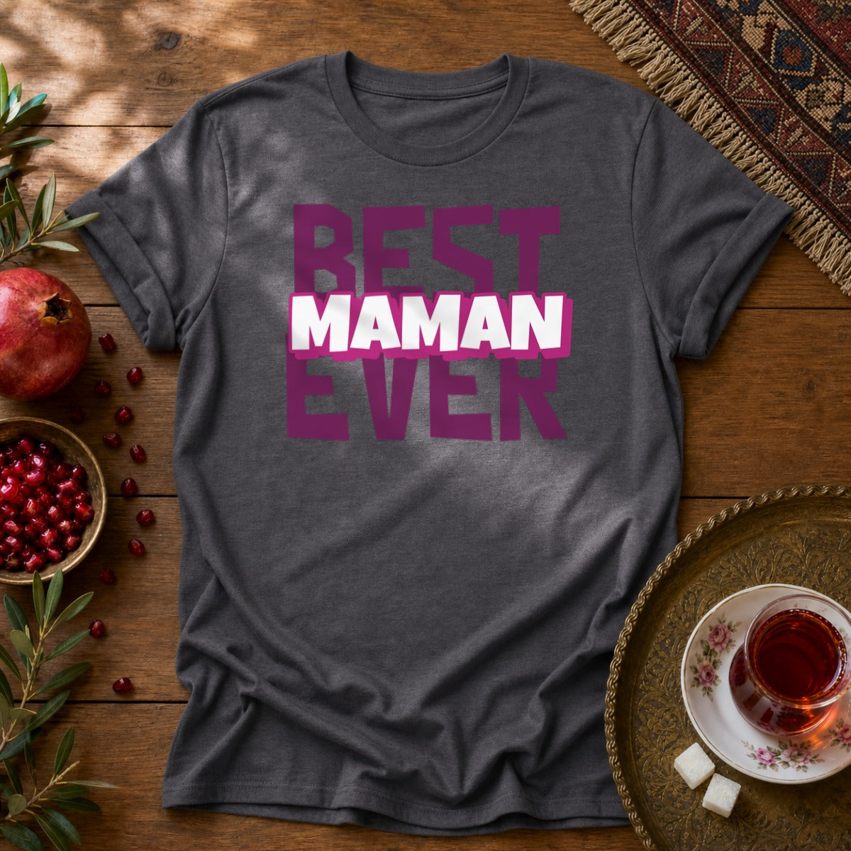 Best Maman Ever Unisex T-Shirt - Dark Heather