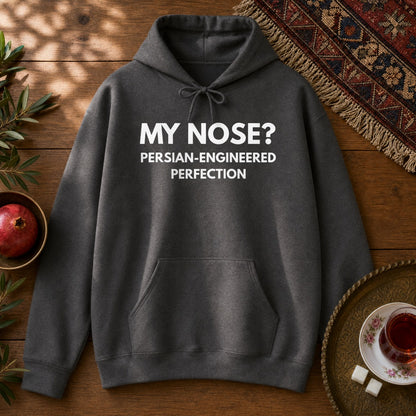 Persian Nose Hoodie - Dark Heather