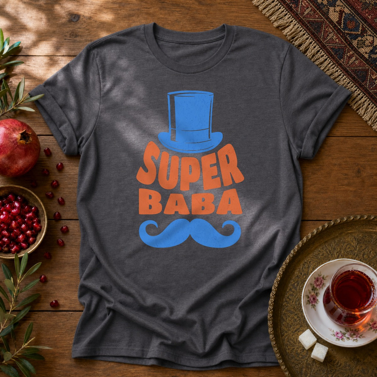 Super Baba Unisex T-Shirt - Dark Heather