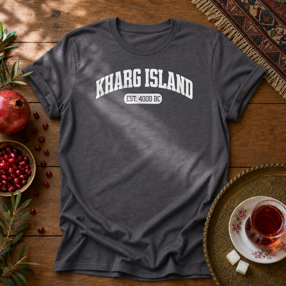 Kharg Island Est. 4000 BC Unisex T-Shirt - Dark Heather