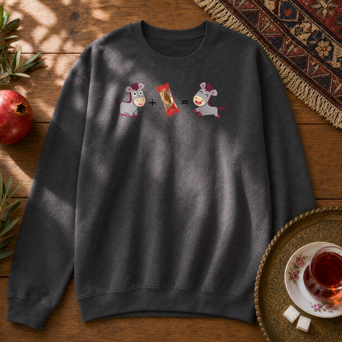 Khar & Ti Tap Sweatshirt - Dark Heather