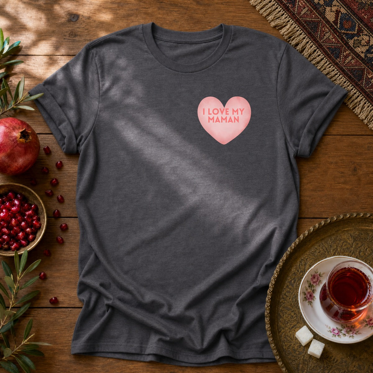 I love my Maman Unisex T-Shirt - Dark Heather