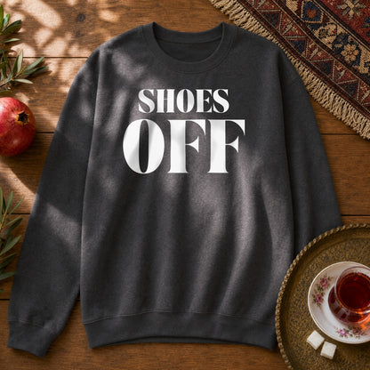 Shoes Off Sweatshirt - Dark Heather